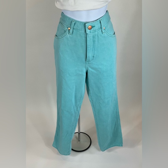 Wrangler Women’s Wild West 603 High Rise Straight Jeans Smoke Sea 25/28 - Picture 1 of 11